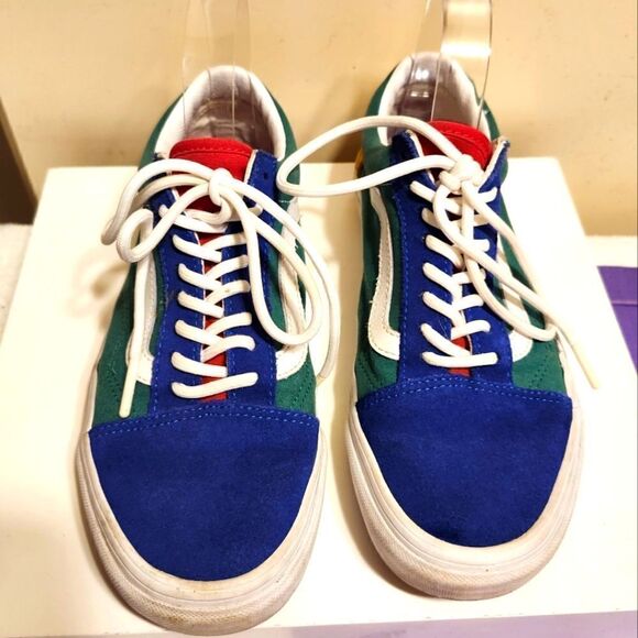 VANS "Old Skool Yacht" Colorblock Suede/Canvas Lace Up Sneakers Womens Sz.8 $135 - Picture 2 of 8